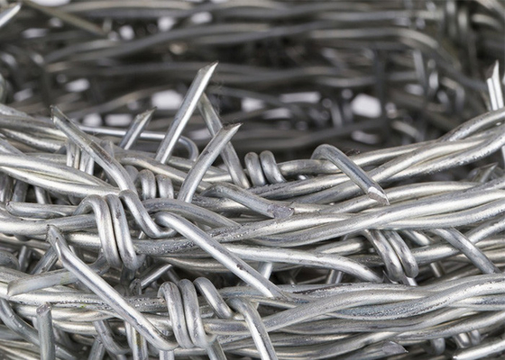 Double Strand Reverse Twist PVC Coated Iron Security Barbed Wire For Enhanced Security