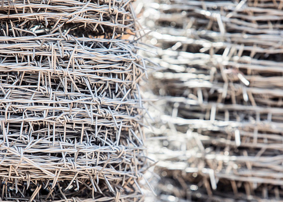 1.8mm 3or 4inch Barb Distance Hot Dipped Galvanized Steel Barbed Wire Coils