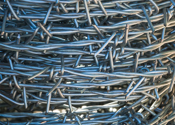 Farm Protection 12.5 Gauge Double Strand Traditional Twist Galvanized Barbed Wire Coils