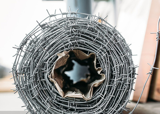 Fence Construction Protection Double Strand Traditional Twist Barbed Wire Coils