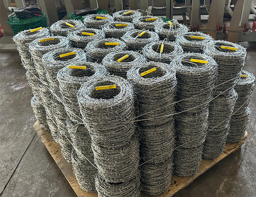 Double Strand Reverse Twist PVC Coated Iron Security Barbed Wire For Enhanced Security