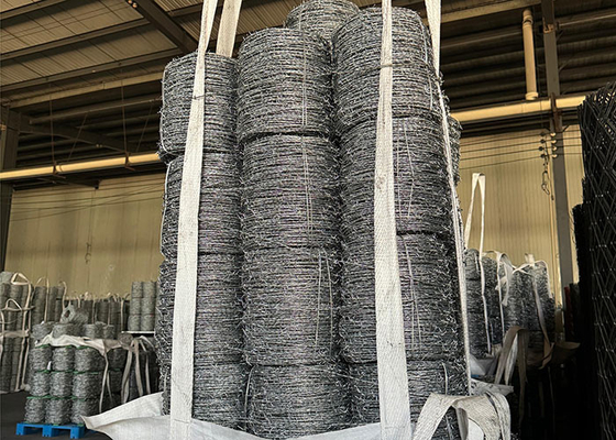 Standard Galvanized Reverse Twist Security Barbed Wire Factory Direct