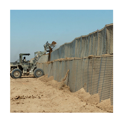 Low Carbon Steel Wire Welded 75*75mm Military Defensive Barriers For Shooting Field