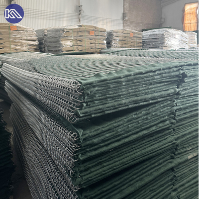 MIL1 1.37m High Galfan Coated Welded Gabion Line With Geotextile Military Grade HESCO Flood Barriers In USA Market
