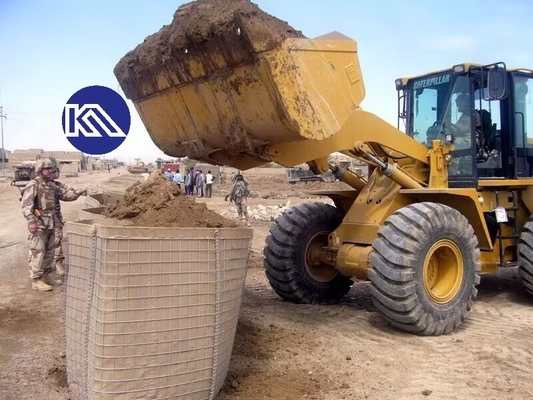 Explosion Proof Gabion Mesh Box Floating Perimeter Defensive Barrier Defence Wall