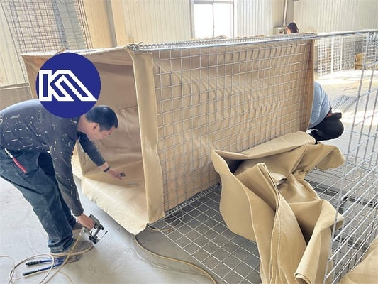 Explosion Proof Gabion Mesh Box Floating Perimeter Defensive Barrier Defence Wall