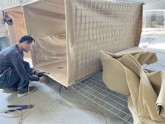 Anti Corrosive Welded Flood Gabion Protective Barrier Blast Wall Easy To Install Defensive Barrier Bastion