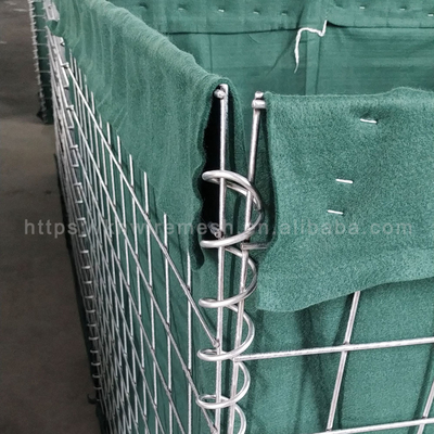 Military Sand Filled Heavy Galvanized Defensive Bastion Barriers Hesco Blast Wall