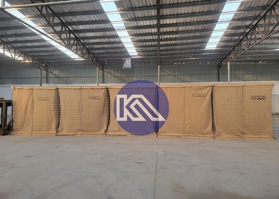 Galvanized Sand Wall Defense Barrier Defense Welded Gabion Mesh Defense Bastion Blast Wall