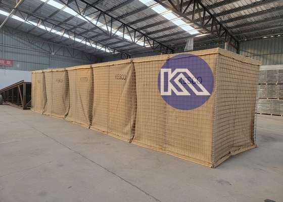 Galvanized Sand Wall Defense Barrier Defense Welded Gabion Mesh Defense Bastion Blast Wall
