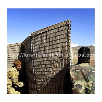 Military Sand Filled Heavy Galvanized Defensive Bastion Barriers Hesco Blast Wall