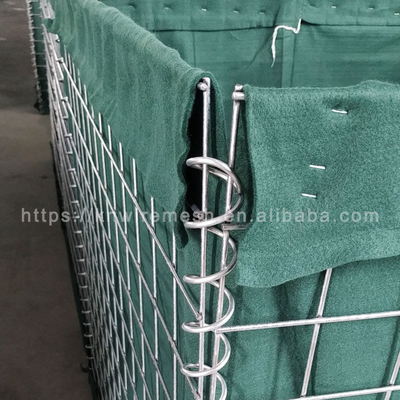 Military Sand Filled Heavy Galvanized Defensive Bastion Barriers Hesco Blast Wall