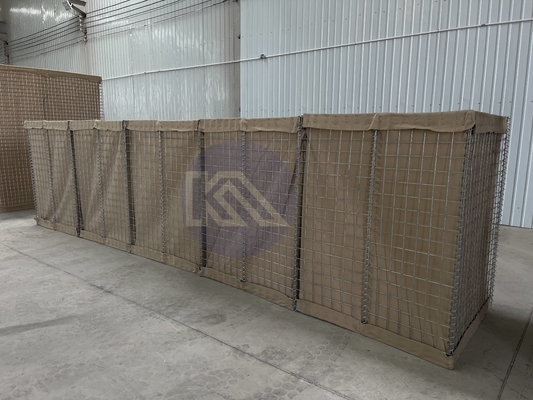 Anti-Corrosion Heavy Duty Gabion Barrier Galfan Coating Mi10 Defensive Barrier For Emergency Retaining Wall