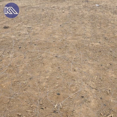 Inconspicuous Non-Explosive Steel Wire Barriers Tank Track Winding Metal Wire Net Low Visibility Obstacle Barrier