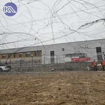 High Strength 30kg Low Visibility Security Wire With 0.5, 0.6, 0.8, 0.9mm Steel Wire For Prevent Tank Attacks