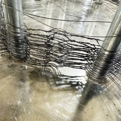 KN Inconspicuous Steel Wire Tank Barrier Fence Engineering Obstacles Anti-tank Wire Net