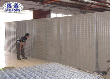 Galvanized Wire Mesh 4mm Hesco Bastion Wall For Defensive