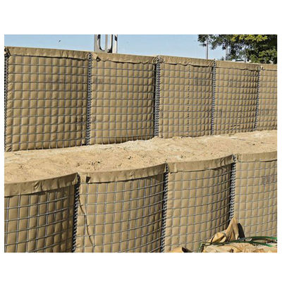 Zinc&Aluminum 350g Defensive Barriers For Sentry Welded 7.62*7.62 cm Sand Retaining Wall Barriers