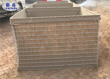 Galfan Welded Defensive HESCO Barriers SX 5 With Heavy Duty Geotextile Cloth