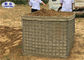 Geotextile Lined Military HESCO Barrier , High Tensile Welded Gabion Barrier