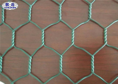 Plastic Coated Gabion Wall Cages / Hexagonal Rock Filled Gabion Cages