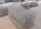Zinc Coated Woven Stone Filled Gabions , Wire Mesh Stone Retaining Wall