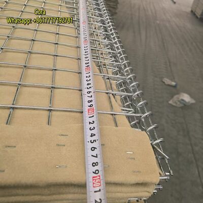 Iran Military-Grade Hot Dipped Galvanized MIL10 Hesco Defensive Barrier for Defense & Flood Solutions