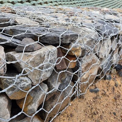 Galvanized Steel Wire Gabion Box 3m X 1m X 1m Soil Retaining Cage Used in Civil Construction and Erosion Control Measures