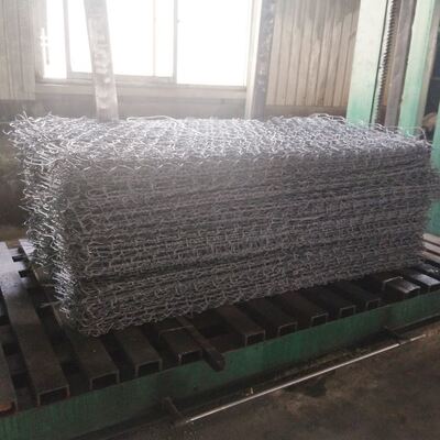 8*10cm Galvanized Pvc Coated Gabion Box Hexagonal Woven Stone Filled Gabion Basket