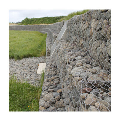 Galvanized Gabion Stone Cage Woven Gabion Box Retaining Wall for Slope Protection