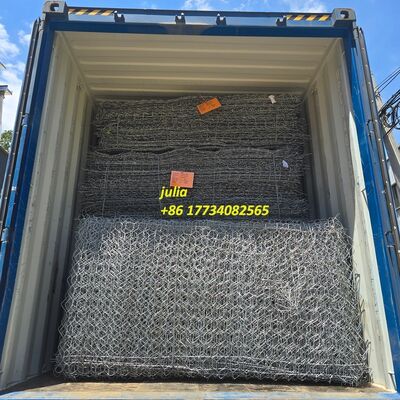 Wire Diameter 2.0-4.0mm Reno Mattresses Gabion Basket Filled With Rock Durable Construction for Erosion Control Retaining Walls and Landscaping