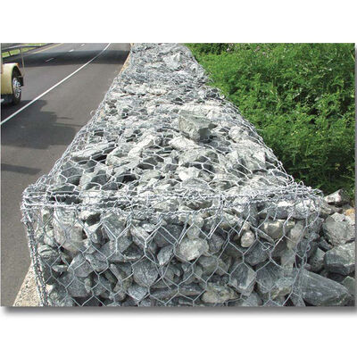 Good Quality Woven Iron Wire 2*1*1 Gabion Mesh Basket Retaining Wall With Stone Filled