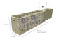 Mil 10 Hot Dipped Galvanized Hesco Barrier Wall，Military Hesco Bastion