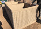 Mil 7 HDP Galvanized Sand Wall Military Hesco Barriers With 300 GSM UV Protection Geotextile