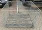 Industrail Wire Mesh Pallet Cages , Warehouse Folding Wire Mesh Storage Boxes