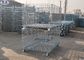 Foldable Lockable Metal Wire Mesh Pallet Cages for Transportation