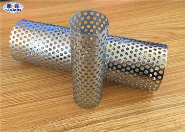 Spiral Prerforated Stainless Steel Wire Mesh Tube For Water Filter Element