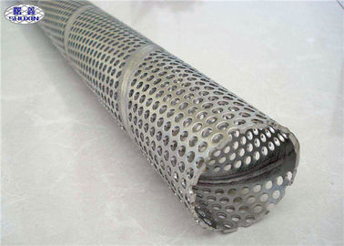 Silver Welded Perforated Stainless Steel Tube Slotted Tube Filter Cylinders