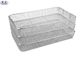 Anti Corrosion Rectangular Wire Mesh Basket Stainless Steel Medical Containers