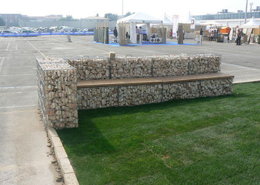 3x1x1m Galfan Decorative Welded Gabion For Garden Wall , Gabion Retaining Wall