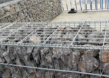 Welded Gabion Stone Walls , Decorative Gabion Wall CE Certification