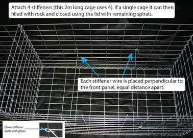 Kitset Cage Heavy Gabion Basket Retaining Wall Galvanised Welded Mesh Fence