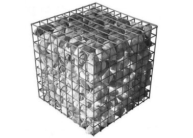 Heavy Duty 100x50x30 Wire Welded Mesh Gabions , Wall Stone Welded Limestone Gabion