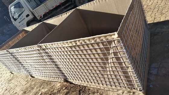 Hdp Galvanized Hesco Barrier Heavy Duty Sand Filling For Flood Retaining Wall