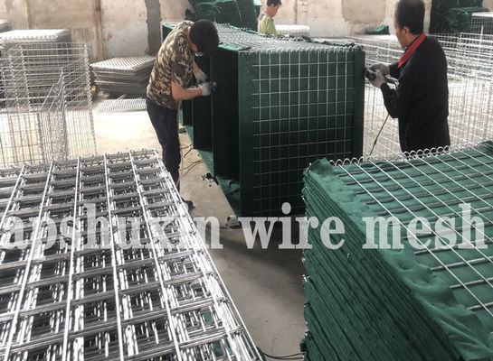 Galvanized Welded Mesh Gabion Military Barrier