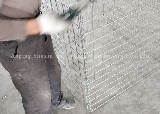 Military Galfan Welded Mesh Hesco Gabion For Army Retaining Wall