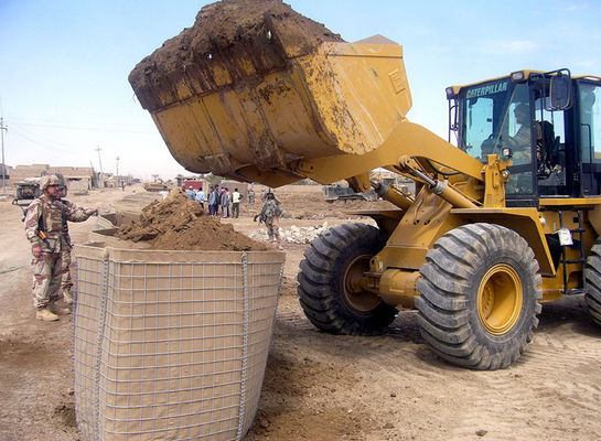 Military Sand Wall Hesco Barrier Gabion Stone Basket 1 Meter High