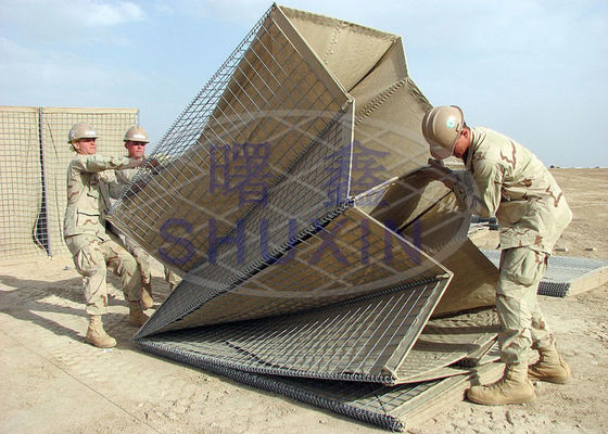 SGS Mil 2 Deeply Welded Hesco Gabion For Shooting Range