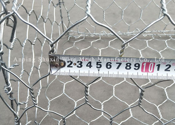 Three Twist Woven High Zinc Gabion Wall Cages