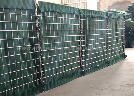 Bastion Sand Wall Steel Flood HDG Military Barrier With Geotextile